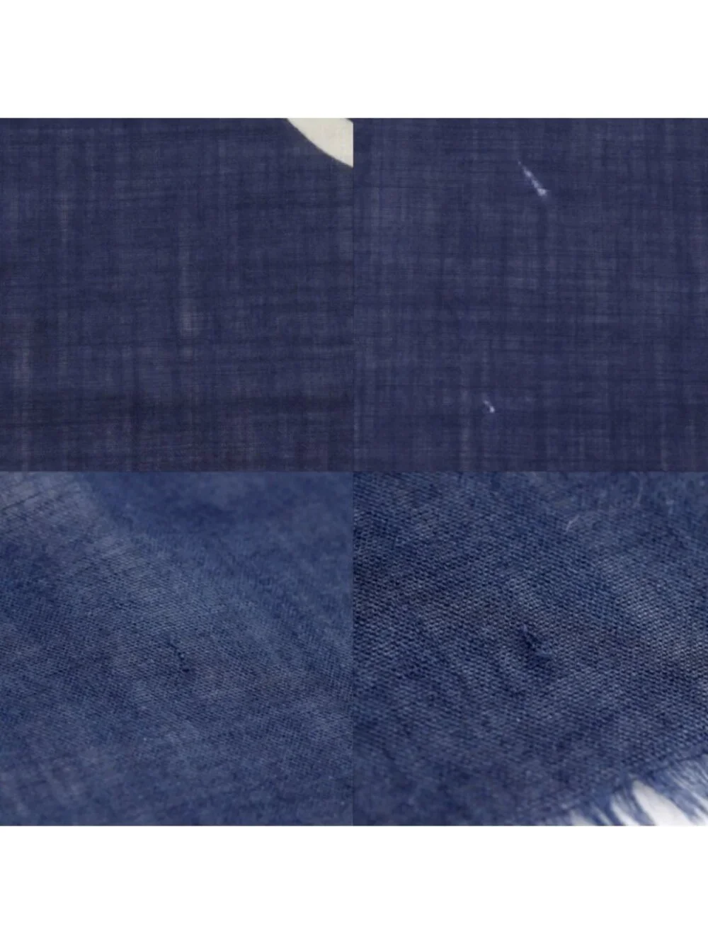 Chanel CC Logo Silk Navy Scarf